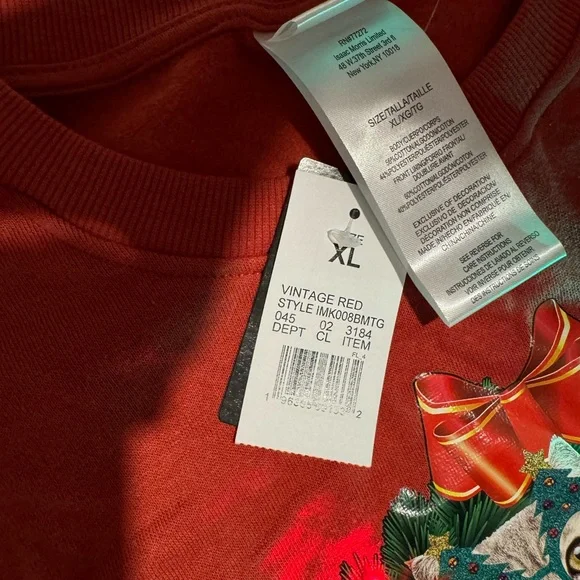 Men’s “Party Animals” Christmas Sweatshirt size XL - Picture 3 of 3